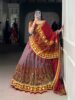 Kashmiri Glow – Tasar Silk Gamthi Navratri Lehenga